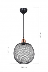 Подвесной светильник Toplight Beatrix TL1602H-01BK