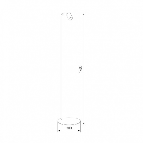 Торшер TK Lighting 5489 Logan Black