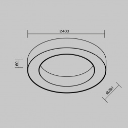 Потолочный светильник Maytoni Technical C093CL-36W3K-W