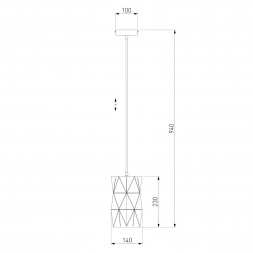 Подвесной светильник Eurosvet 50145/1 белый