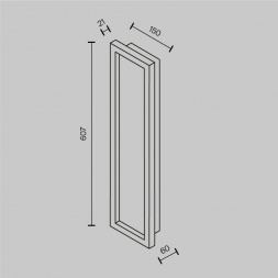 Настенный светодиодный светильник Maytoni Modern Orign MOD311WL-L55B3K