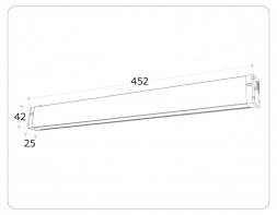 Трековый светодиодный светильник Ambrella Light Track System Magnetic 220V GL1282