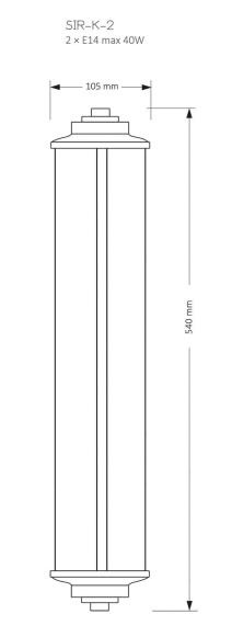 Настенный светильник KUTEK MOOD Siri SIR-K-2(CZ)540