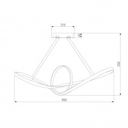 Подвесной светильник Eurosvet 90174/1 белый