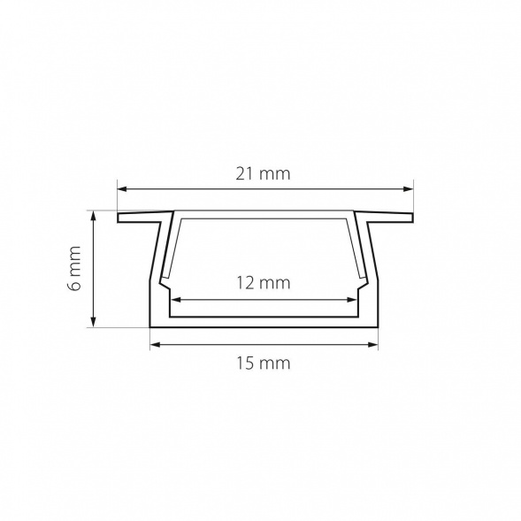 Встраиваемый профиль с рассеивателем Lightstar Profiled 419110