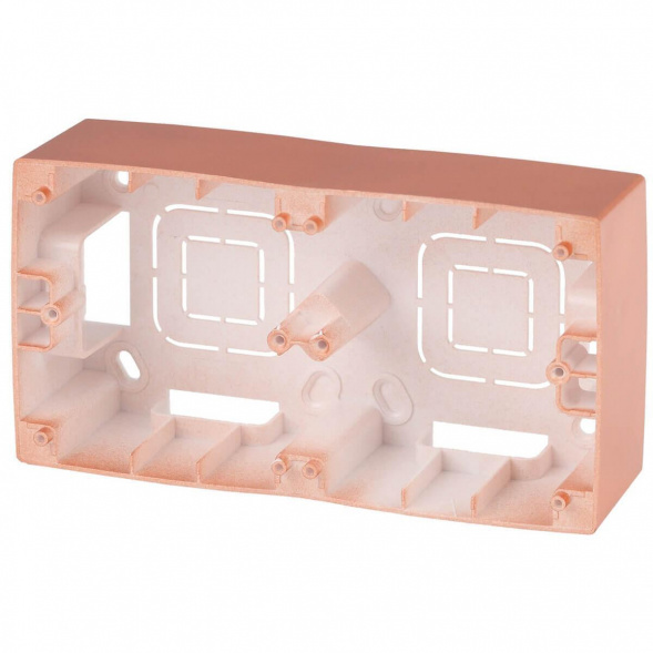 Коробка для накладного монтажа 2-постовая ЭРА 12 12-6102-14 Б0043178