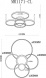 Потолочная светодиодная люстра MyFar Nora MR1171-CL