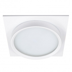 Светильник встраиваемый Feron DL705 потолочный GX70 белый квадрат IP44 51107
