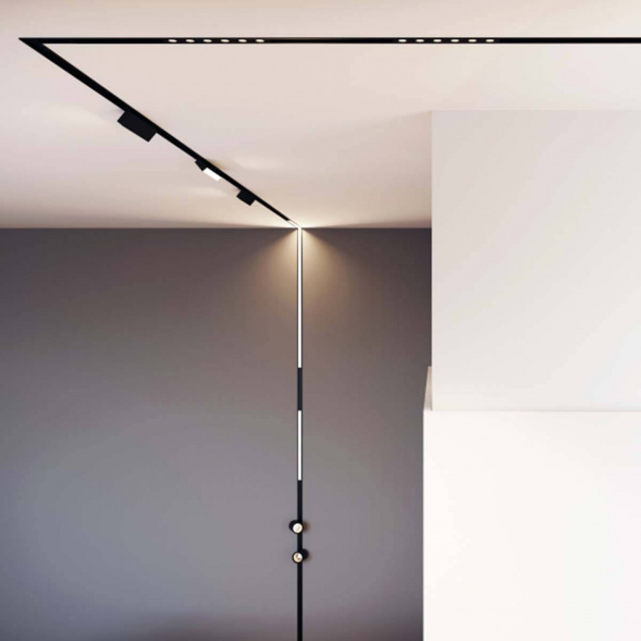 Встраиваемый магнитный шинопровод Arlight MAG-TRACK-2538-FDW-3000 (BK) 033459