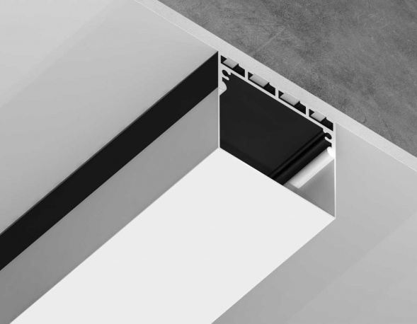 Профиль алюминиевый накладной/подвесной &quot;Profile System&quot; AMBRELLA LIGHT ILLUMINATION GP3070BK