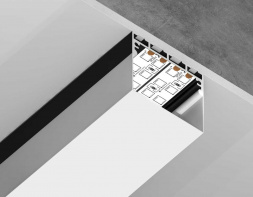 Профиль алюминиевый накладной/подвесной &quot;Profile System&quot; AMBRELLA LIGHT ILLUMINATION GP3070BK