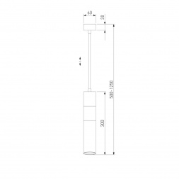 Подвесной светильник Eurosvet Viero 50097/1 черный/золото