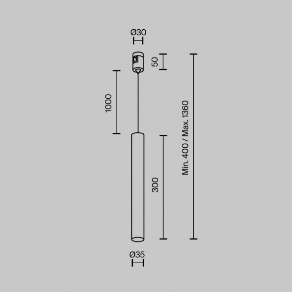 Трековый светильник Maytoni Technical TR155-1-5W4K-PT