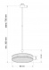 Подвесной светильник KUTEK LAVONE LAV-ZW-6(P)600-1/R