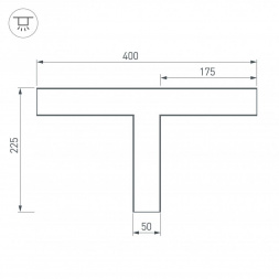 Коннектор T-образный Arlight SL-Line-5035 030117