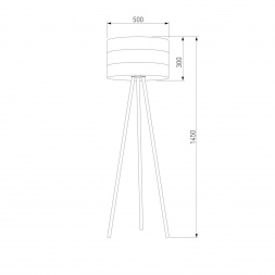 Торшер TK Lighting 5053 Tago Black
