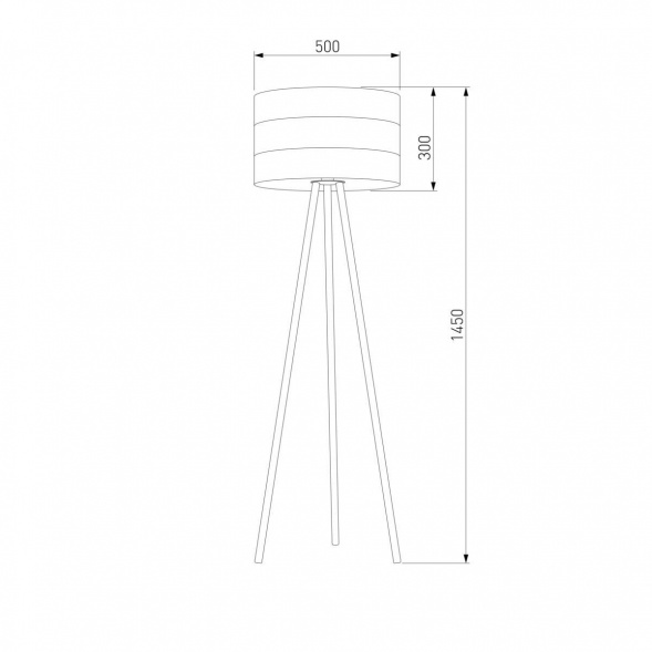 Торшер TK Lighting 5053 Tago Black