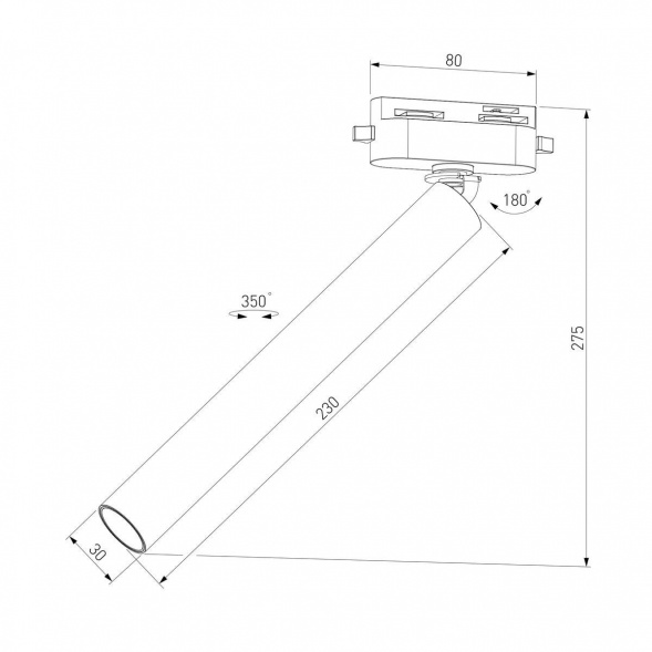 Трековый светодиодный светильник Elektrostandard Pika 85111/01 a065274