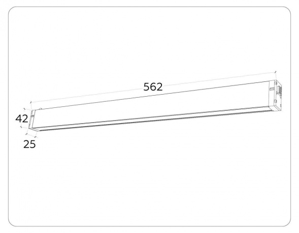 Трековый светодиодный светильник Ambrella Light Track System Magnetic 220V GL1291