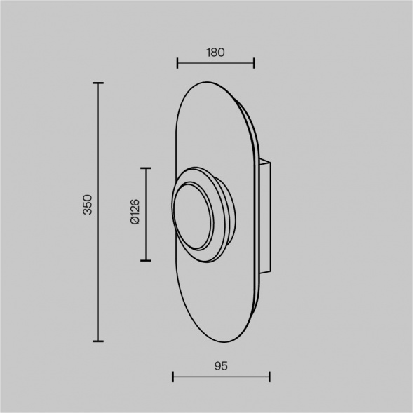 Настенный светодиодный светильник Maytoni Pharao MOD361WL-L20BS3K
