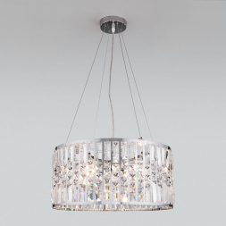 Подвесная люстра Eurosvet Lory 10125/5 хром/прозрачный хрусталь Strotskis Smart