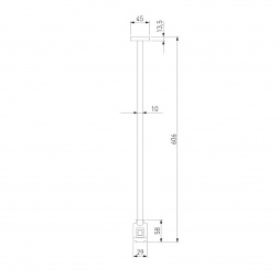 Декоративная стойка с вводом питания Elektrostandard Esthetic Magnetic 85148/00 a065444