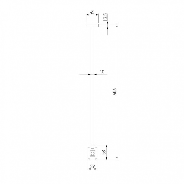 Декоративная стойка с вводом питания Elektrostandard Esthetic Magnetic 85148/00 a065444