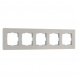 Рамка Werkel Senso на 5 постов дымчатый стекло soft-touch W0053117 4690389214301