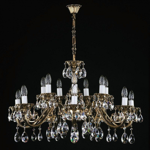 Подвесная люстра Artglass VIktorie Brass Antique CE