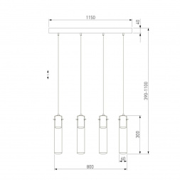 Подвесной светильник TK Lighting 3149 Look Graphite