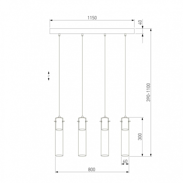 Подвесной светильник TK Lighting 3149 Look Graphite