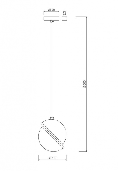 Подвесной светильник Freya Element FR5181PL-01BS