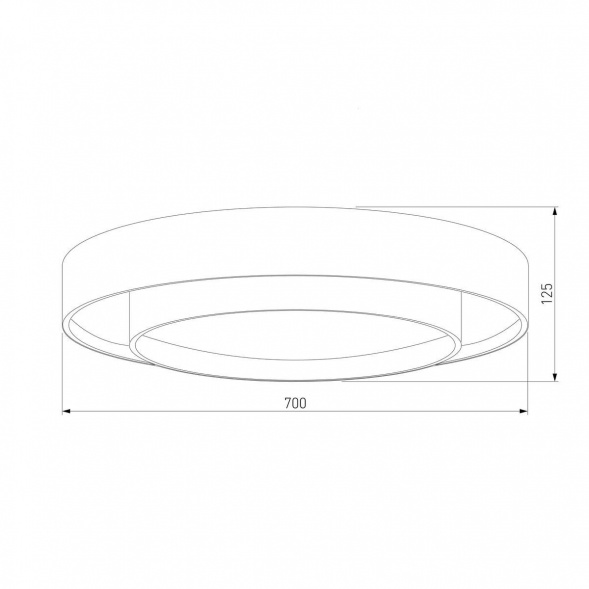 Потолочный светодиодный светильник Eurosvet Force 90331/2 серый