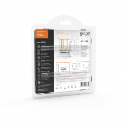 Светодиодная лента Gauss 10W/m 60LED/m 5050SMD теплый белый 3M BT050