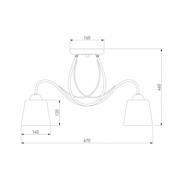 Потолочная люстра Eurosvet 70062/5 белый