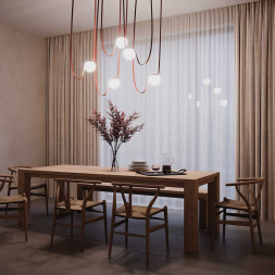 Подвесной светодиодный светильник Maytoni Technical Pendant system Parity Luna TR125B-10W3K-B