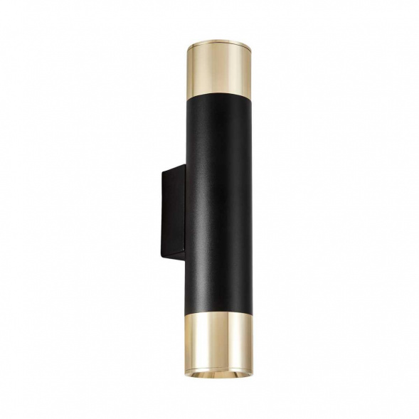 Бра Lumina Deco Tuba LDW 1101-2 BK+GD