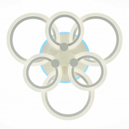 Потолочная светодиодная люстра Evoluce Cerina SLE500652-06RGB