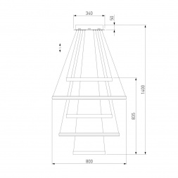 Подвесной светильник Eurosvet 90179/5 сатин-никель