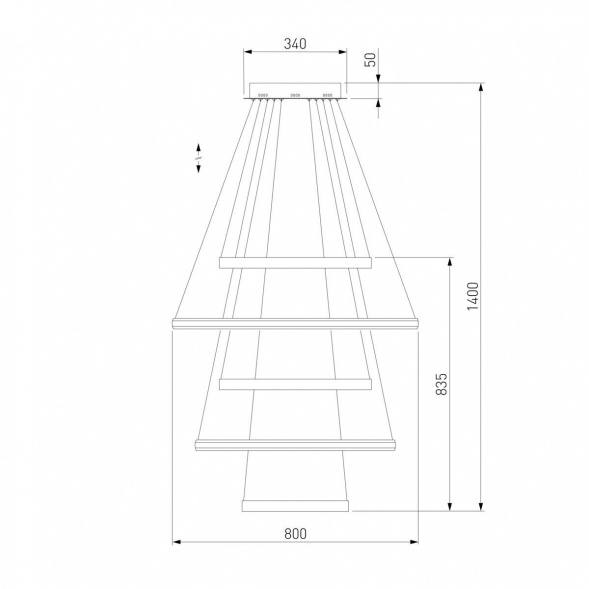 Подвесной светильник Eurosvet 90179/5 сатин-никель