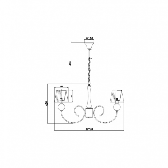 Подвесная люстра Vele Luce Percy VL1971L07