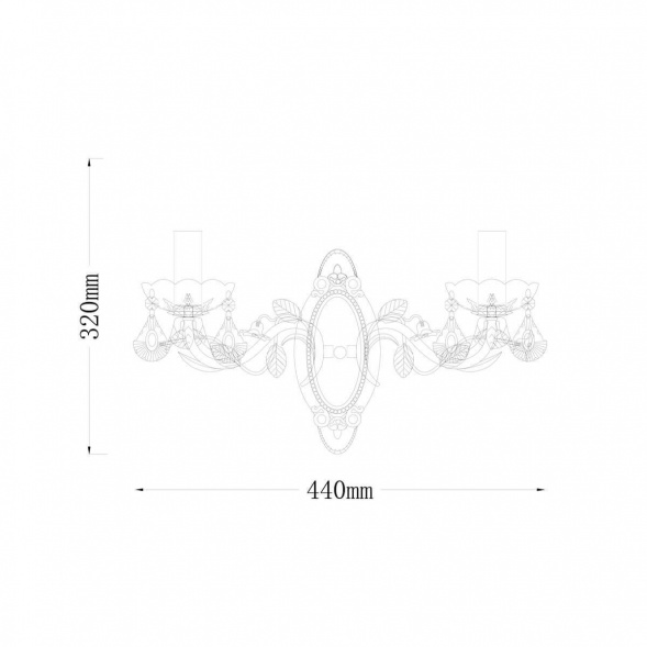Бра Lucia Tucci Fiori Di Rose W1770.2