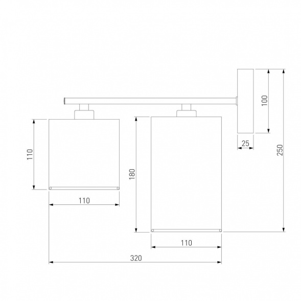 Бра Eurosvet Pastel 60151/2 хром