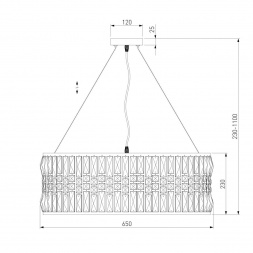 Подвесная люстра Eurosvet Lory 10125/8 золото/прозрачный хрусталь Strotskis Smart