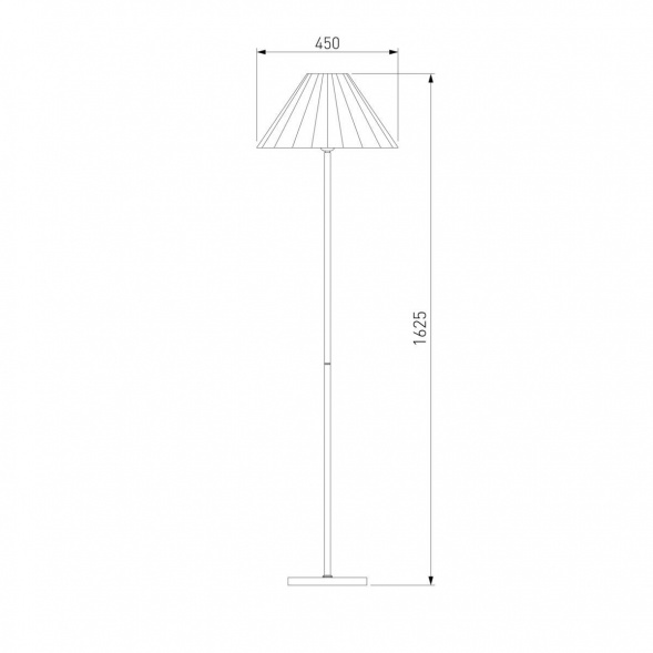 Торшер Eurosvet Peony 01133/1 хром/графит