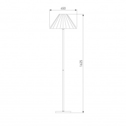 Торшер Eurosvet Peony 01133/1 хром/графит