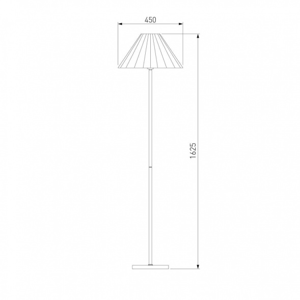Торшер Eurosvet Peony 01133/1 хром/графит