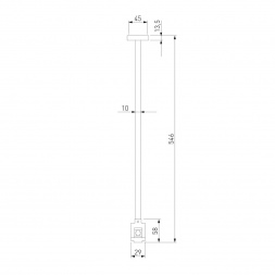 Декоративная стойка с вводом питания Elektrostandard Esthetic Magnetic 85147/00 a065443