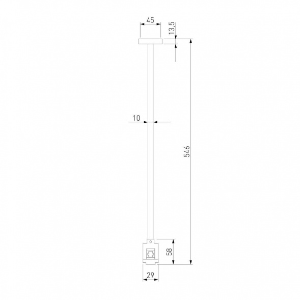 Декоративная стойка с вводом питания Elektrostandard Esthetic Magnetic 85147/00 a065443