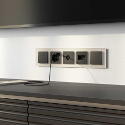 Рамка Werkel Senso на 5 постов шампань стекло soft-touch W0053111 4690389214295